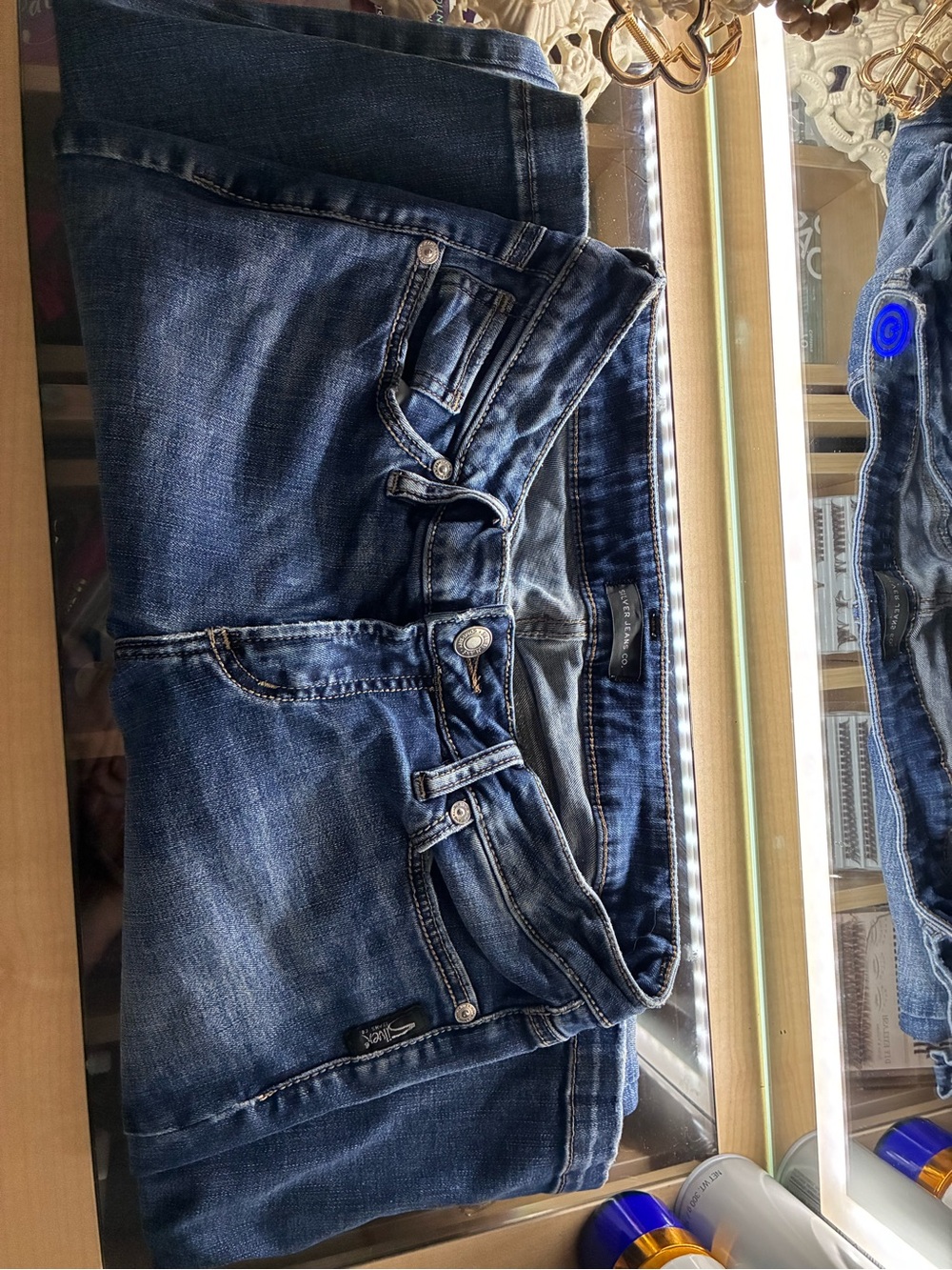 Vintage Silver ,medium rise, bootcut jeans. - Picture 2 of 3